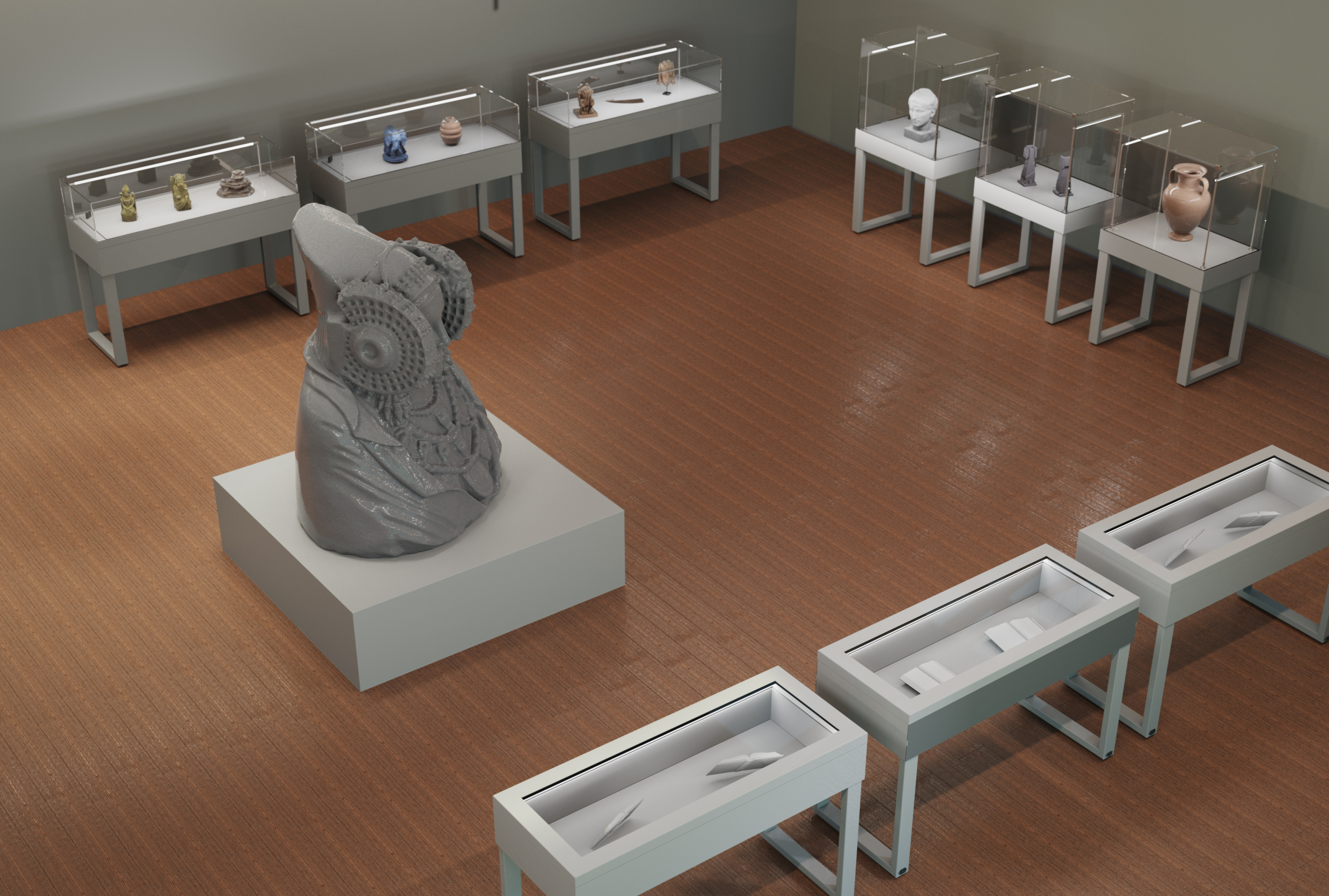 vitrinas para museo y exposiciones